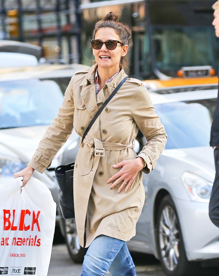 Katie Holmes out and about in New York City on March 17, 2016. 