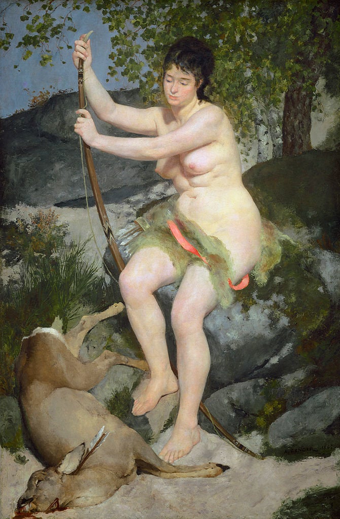 Renoir, "Diana the Huntress," 1867