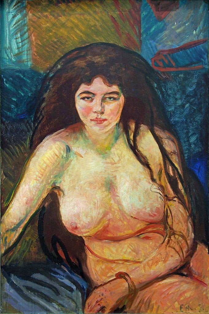 Edvard Munch, "Female Nude; The Beast," 1902