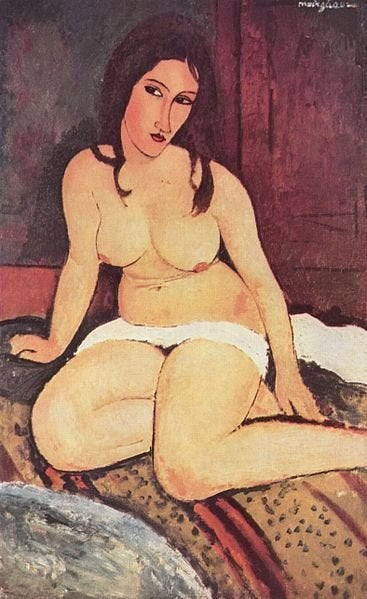 Amedeo Modigliani, "Nudo seduto," 1917