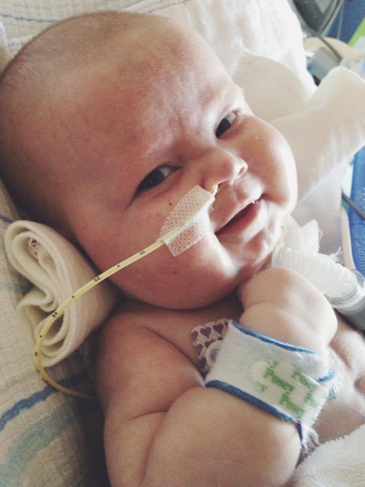 At birth, Charlie was diagnosed with rare congenital heart defect called total anomalous pulmonary venous return.