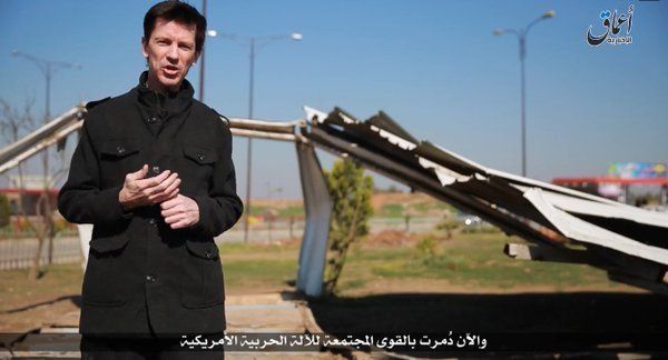 John Cantlie as he appeared in an IS propaganda video in 2016.