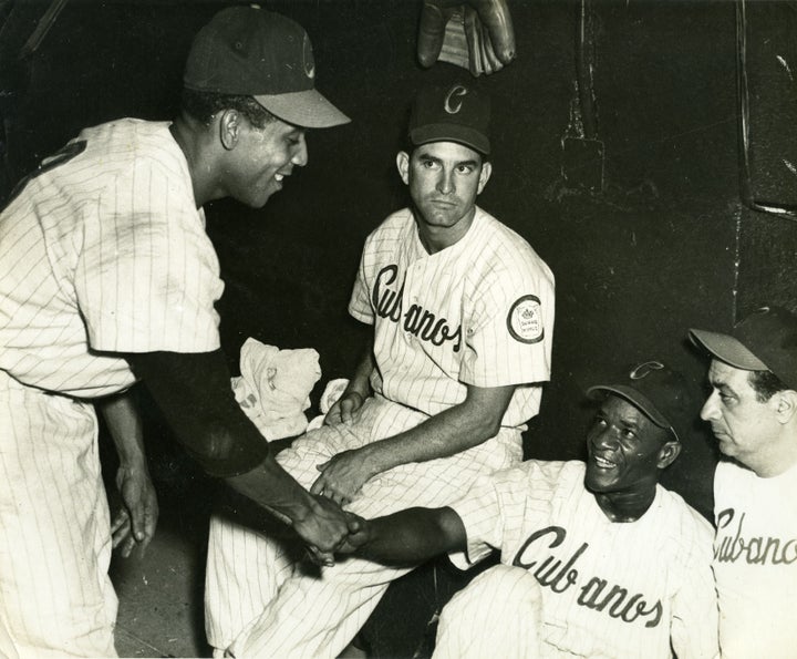 Members of the Havana Sugar Kings, a Cuban-based minor league team, during a game in 1957.