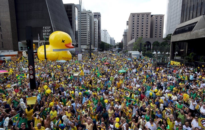 Rousseff is facing growing pressure to quit and struggling to pull the economy out of its deepest recession in 25 years.