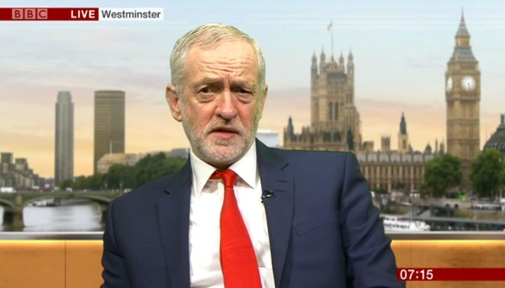 Jeremy Corbyn on BBC Breakfast