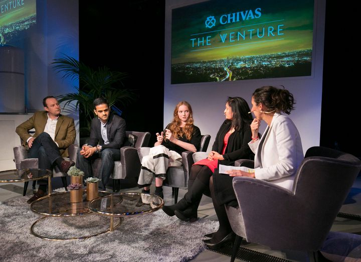 Lily Cole takes part in a panel discussion on the global impact of social enterprise at the Natural History Museum, London, as part of The Venture – Chivas Regal’s search to find and support the most promising aspiring social entrepreneurs across the world.