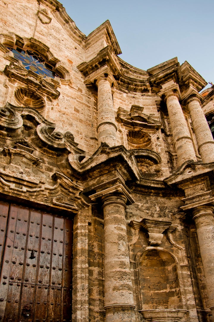 A detail shot of the cathedral's stunning architecture.