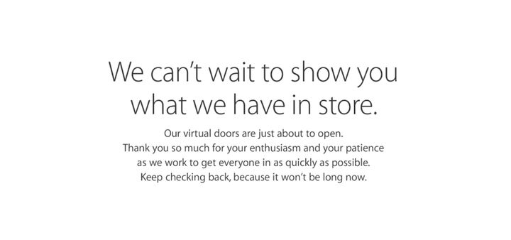 Apple Online store goes down 