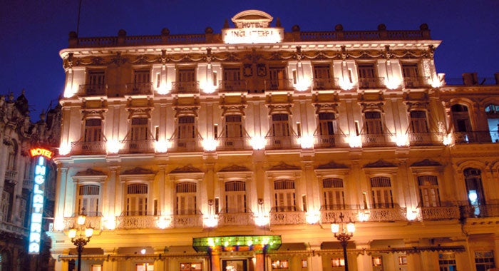 The Gran Caribe Hotel Inglaterra, located right on Old Havana’s Parque Central, belongs to Starwood’s Luxury Coll