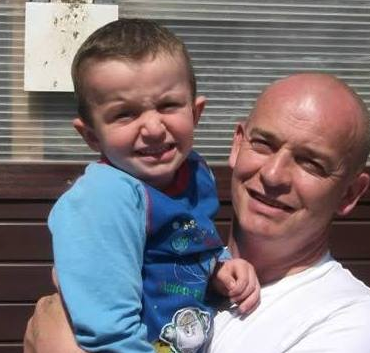 Sean McGrotty with his son Evan