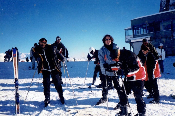 Former No Limit artists Mac, Snoop Dogg, Kane & Abel and Corey Miller pose for a photo in Switzerland, in 1998.