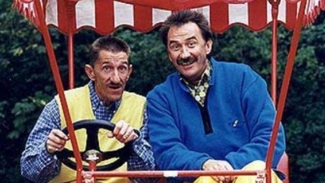 <strong>Slapstick: Barry (left) and Paul Elliott as TV's Chuckle Brothers</strong>