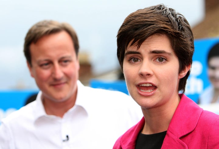 David Cameron with Conservative MP Chloe Smith