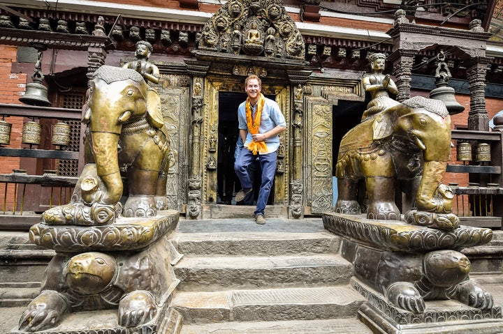 Harry at the Golden Temple.