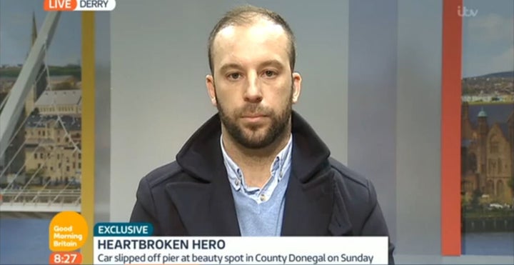 Davitt Walsh was hailed a hero after rescuing four-month old Rioghnach-Ann