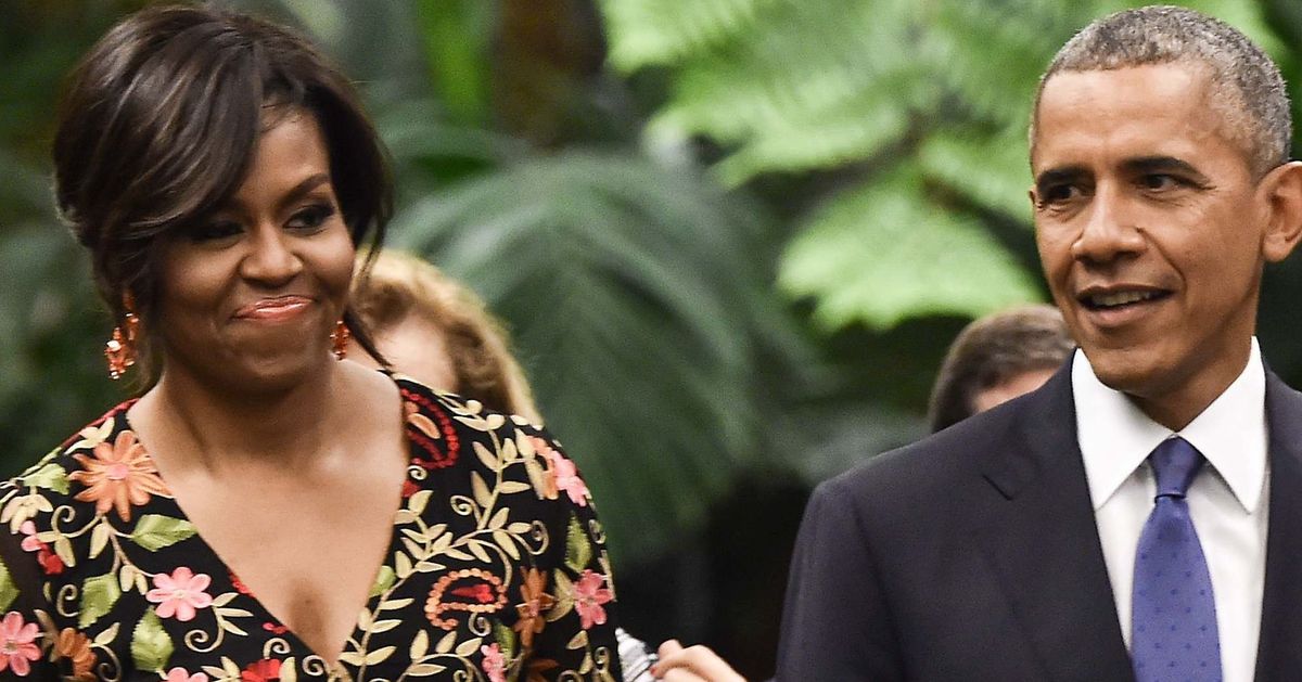 Michelle Obama Blends In With The Scenery At The State Dinner In Cuba ...