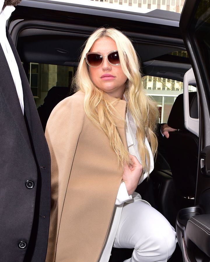 <strong> Kesha attending court last month</strong>