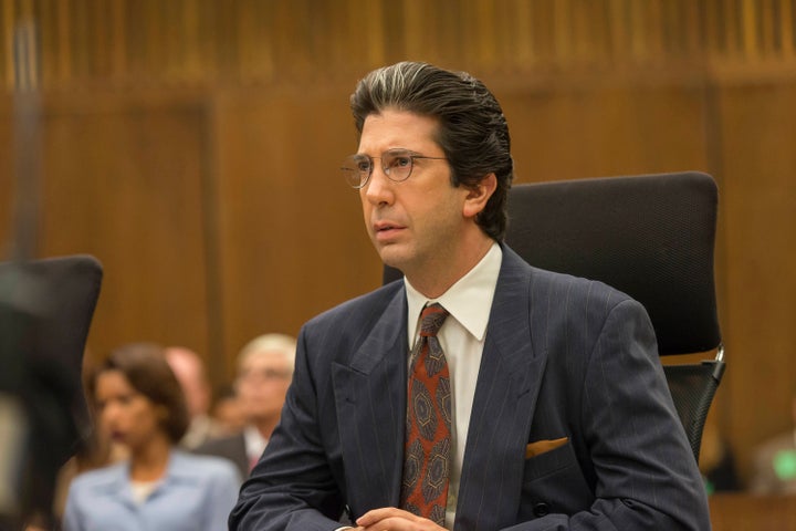 David Schwimmer as defense attorney Robert Kardashian in FX's "American Crime Story: The People v. O.J. Simpson."