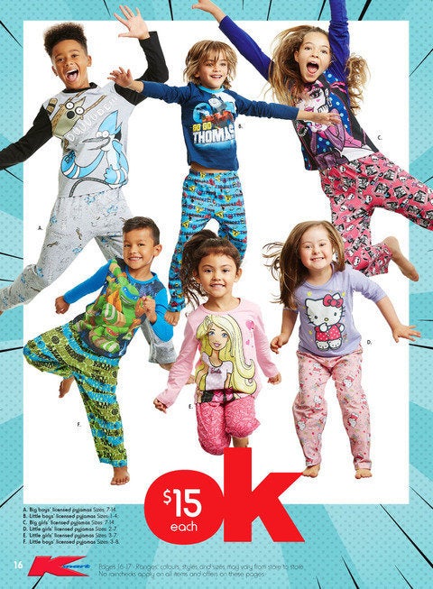 The page of Kmart Australia’s catalog featuring Matilda.