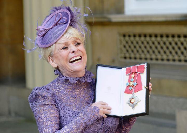 Barbara Windsor collected her Damehood from Buckingham Palace