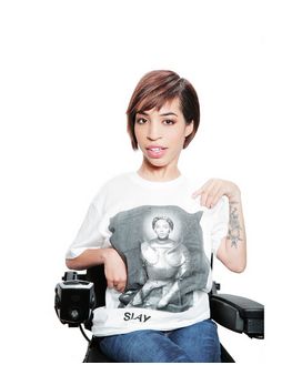 Jillian Mercado, a model with muscular dystrophy, who clearly slays. 