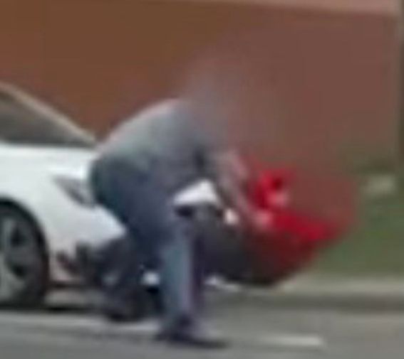 A road rage fight involving three men reduced traffic to a standstill in South Yorkshire
