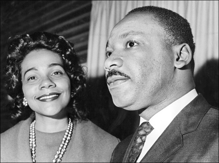 Coretta Scott King supports her husband, Martin Luther King Jr., in Oslo where he received the Nobel Peace Prize in 1964.