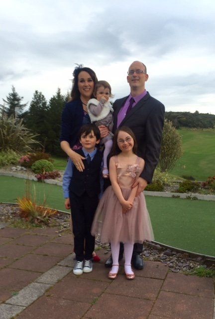 Sinead Murphy with her partner and three children