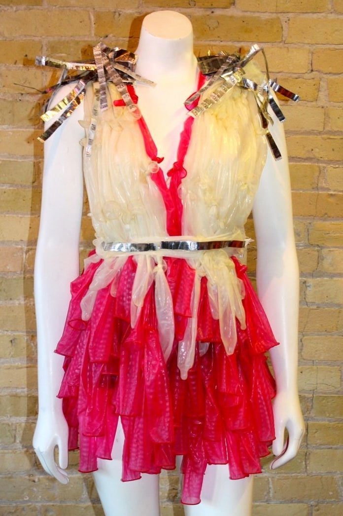 Dress Made Out Of Condoms