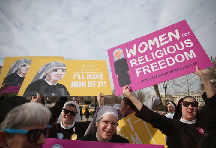 An order of Catholic nuns and other religious nonprofits want the Supreme Court to rule that having to opt out of a cont