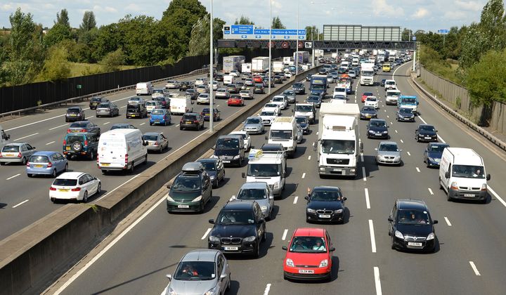 Road will be particularly busy as people head off for the Bank Holiday