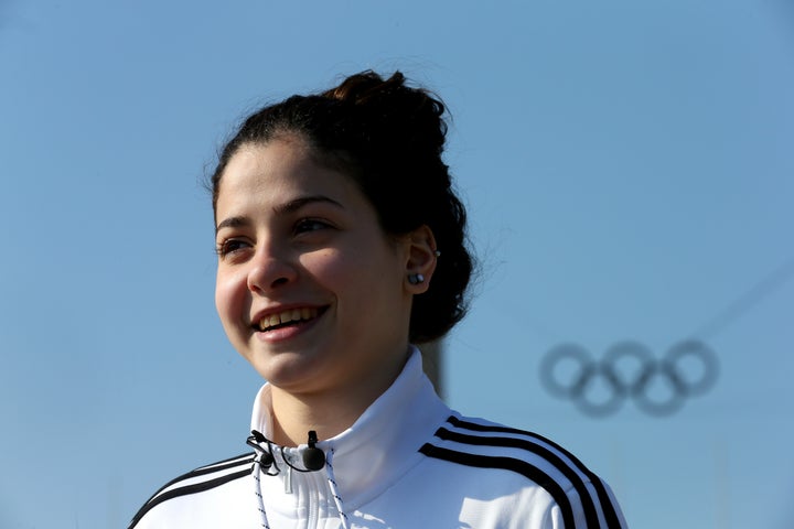 Yusra Mardini, a Syrian refugee who hopes to compete at the Olympic Games in Rio de Janeiro.