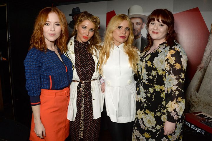 Paloma with her 'The Voice' finalists Angela Scanlon, Beth Morris and Heather Cameron-Hayes