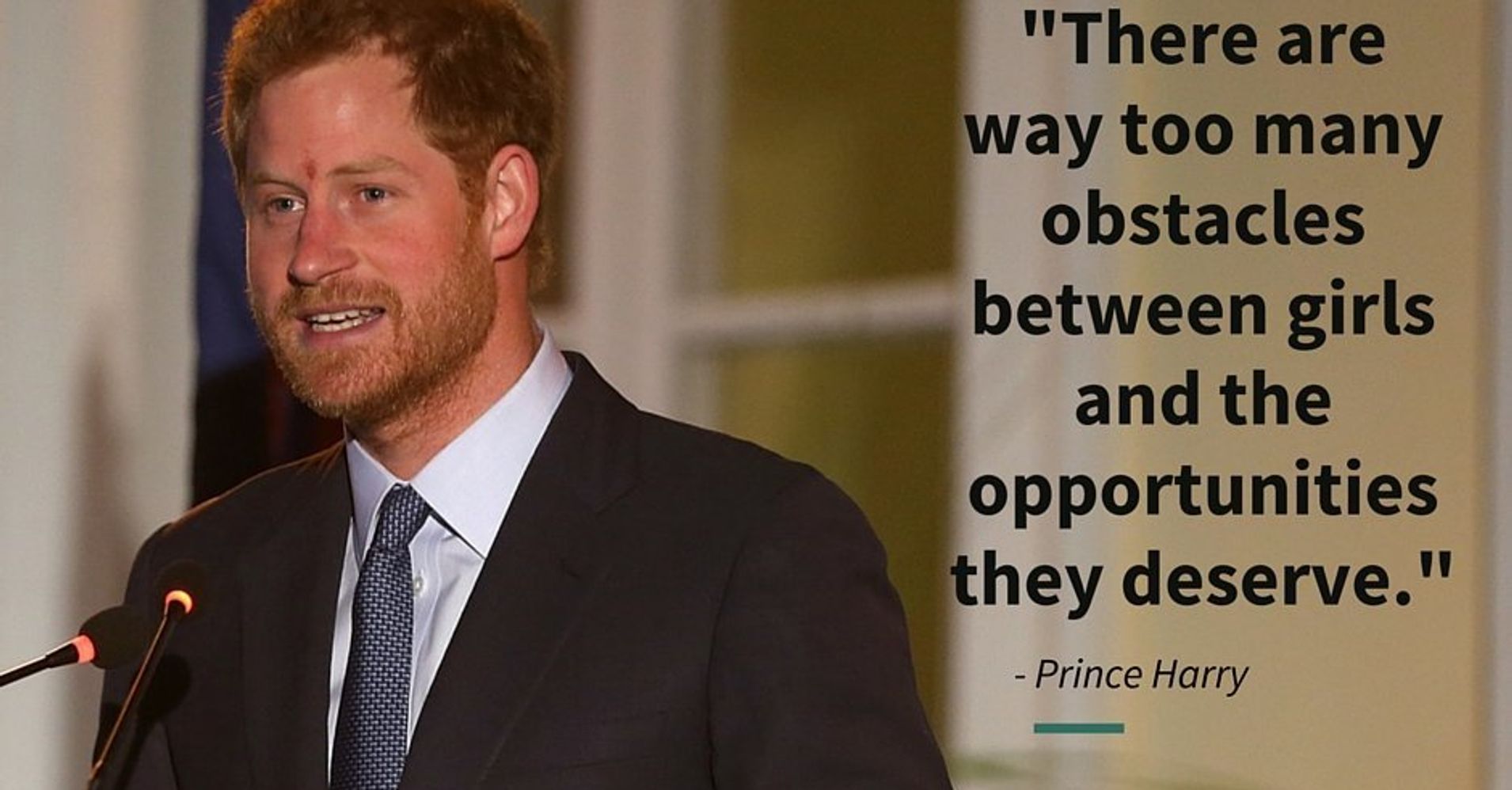 Prince Harry Gave A Wonderfully Feminist Speech About Women's Access To Education ...1910 x 998