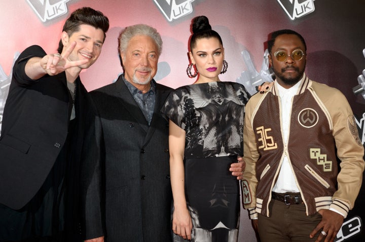<strong>The original line-up at a photo call in 2012</strong>