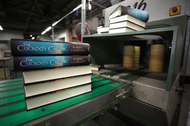 Finished copies of 'The Cuckoo's Calling' come off the print line on July 18, 2013 in Bungay, England