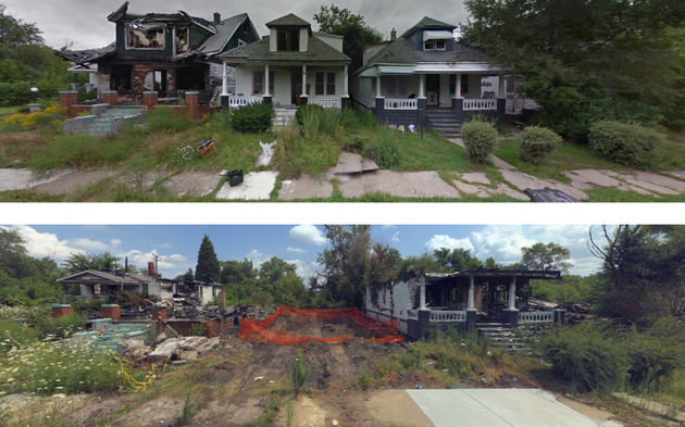 Watch Detroit Neighborhoods Fall Into Ruin Through Google Street View Images Huffpost