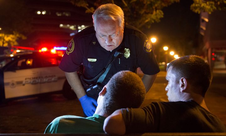 Portland Fire Deputy Chief Terry Walsh responds to a possible heroin overdose by an 18-year-old male in Portland, Maine, on July 4, 2015. The nation is grappling with an opioid epidemic.