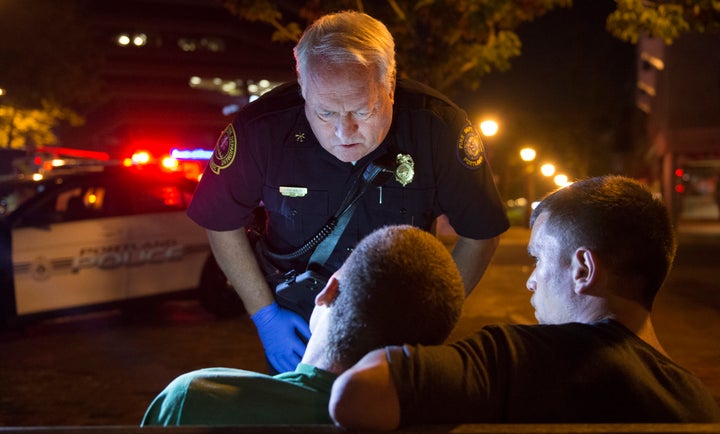 Portland Fire Deputy Chief Terry Walsh responds to a possible heroin overdose by an 18-year-old male in Portland, Maine, on July 4, 2015. The nation is grappling with an opioid epidemic.