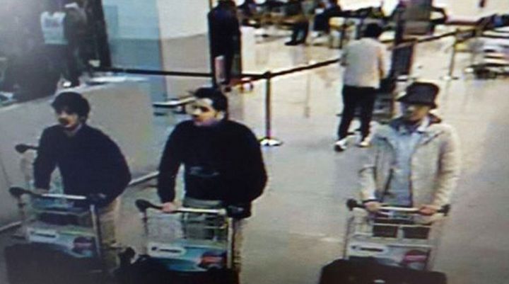 It is not clear if the arrested man is the so-called 'man in white' pictured in CCTV footage before the airport blasts