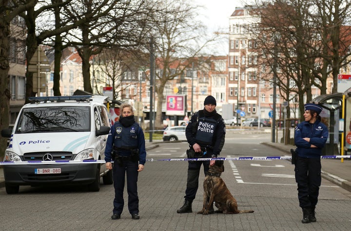 Saidi grew up in Schaerbeek, pictured above on Friday, where at least one of the Brussels attackers was from and authorities