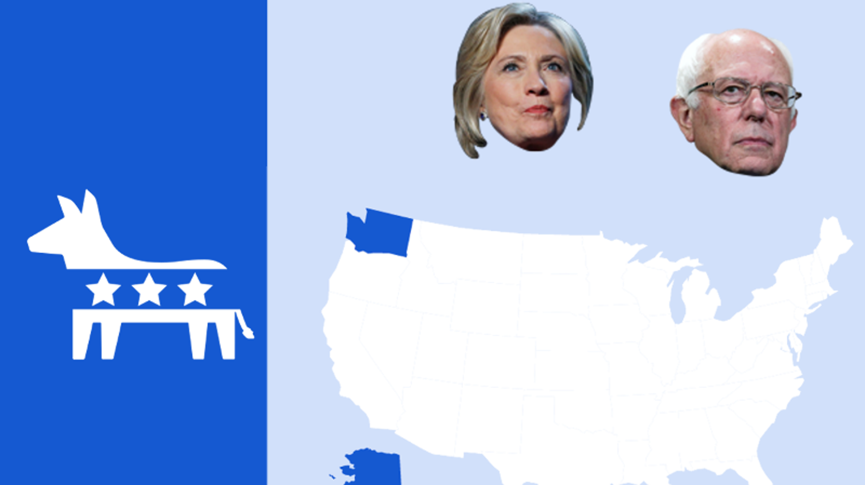 Live Results Democratic Contests In Washington, Alaska, Hawaii