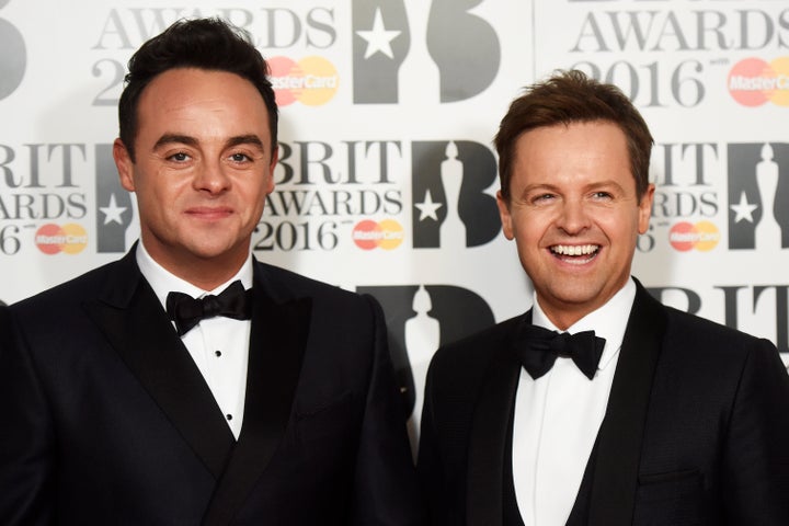 No wonder Dec has such a huge smile on his face