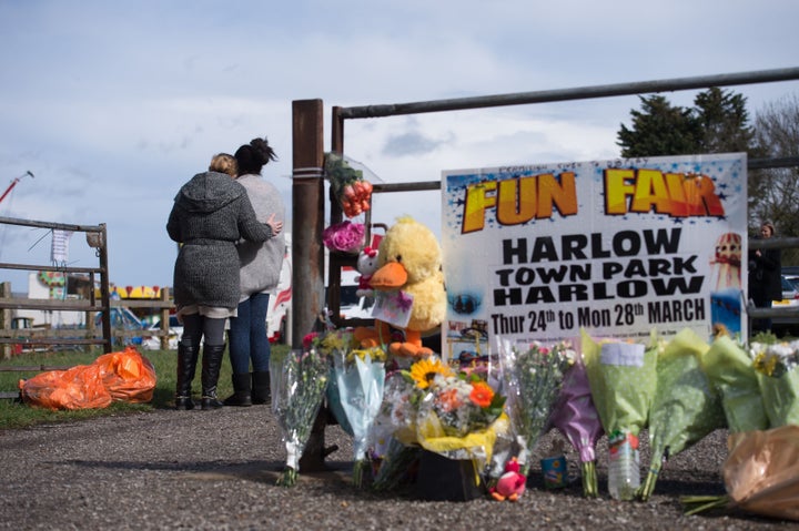 <strong>Floral tributes at the scene</strong>