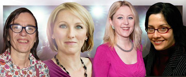 Clare Binns, Martine Croxall, Anna Smith and Andrea Holley have all got to the top of their respective Media fields