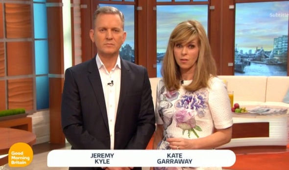 <strong>Jeremy Kyle presented 'Good Morning Britain' with Kate Garraway</strong>