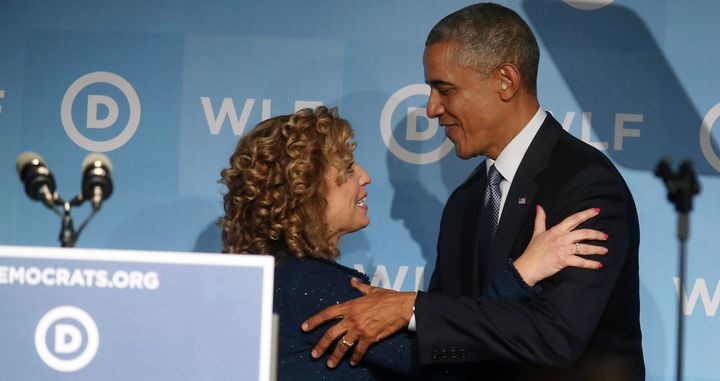 President Barack Obama endorsed Rep. Debbie Wasserman Schultz, calling her "a strong, progressive leader."