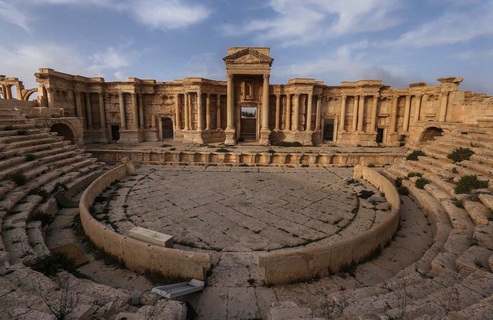 Islamic State militants claimed to use Palmyra's ancient Roman Theater, pictured here on Sunday, to stage public executi