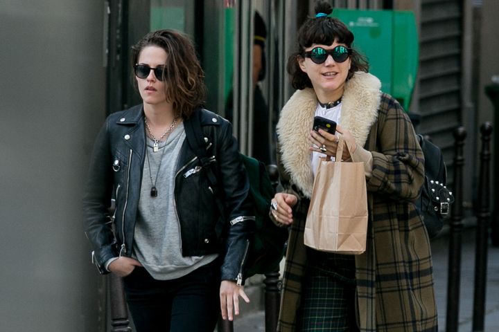 Actress Kristen Stewart and Stephanie Sokolinski, aka SoKo, are seen strolling on March 15, 2016 in Paris, France.