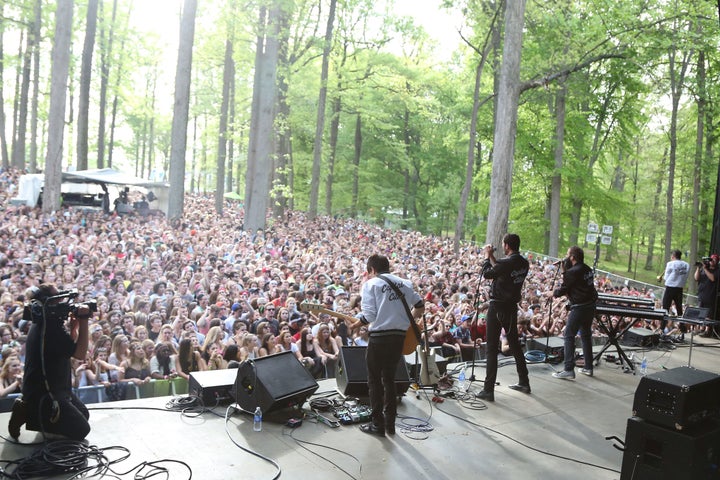 The Merriweather Post Pavillion in Columbia, Maryland, is home to the Sweetlife Music & Food Festival, which is also known for its eco-conscious practices. 